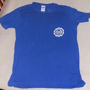 PINK Blue Logo tee